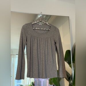Splendid Charcoal Long Sleeve Top